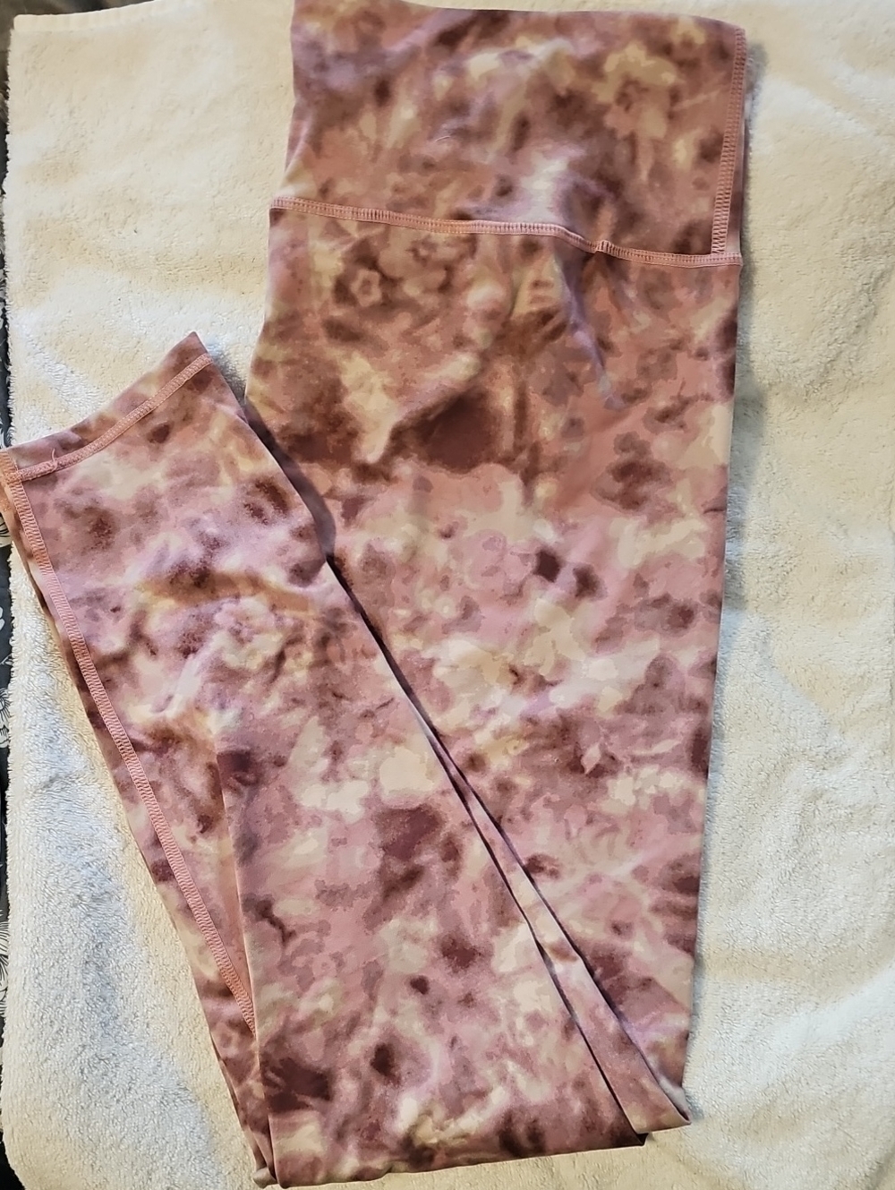 Maurices Pink Mauve Tie-Dye Leggings